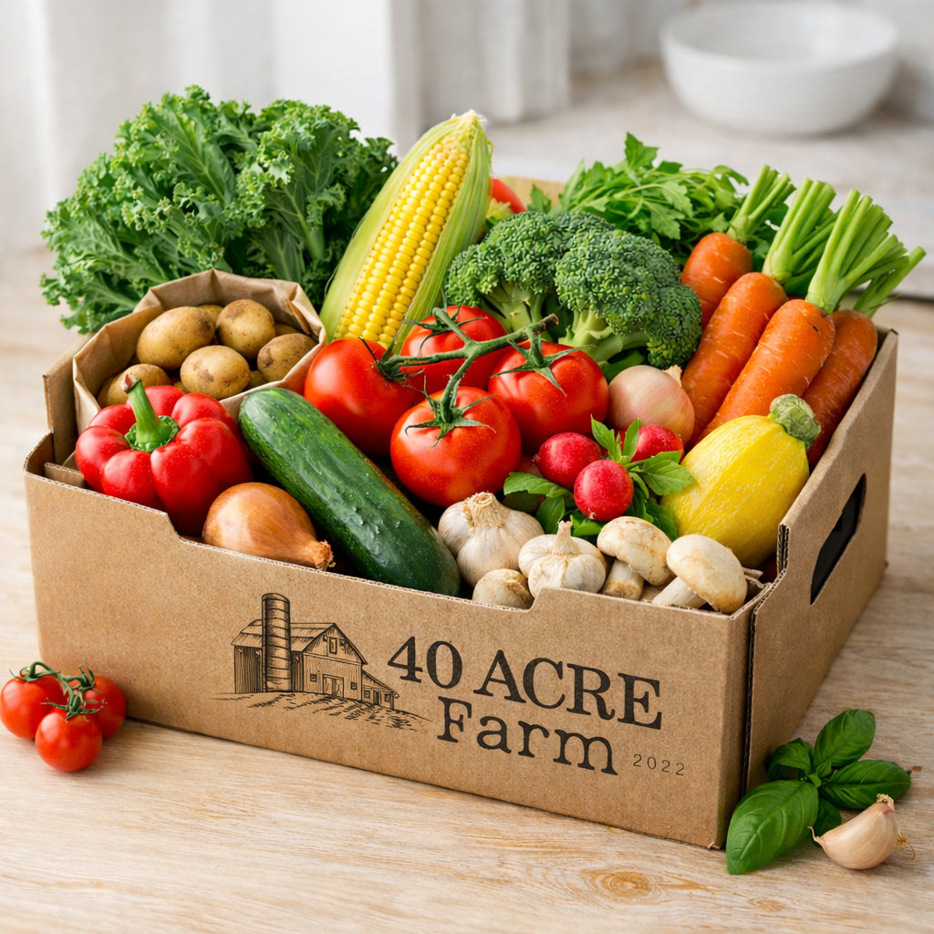 Fresh local vegetable subscription box